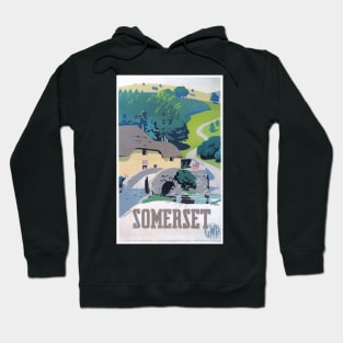 Somerset - GWR - Vintage Railway Travel Poster - 1936 Hoodie